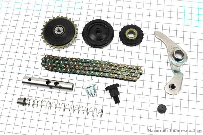 Купить Цепь распредвала 110сс - 25H-84L + ролики 3шт + коромысло ...