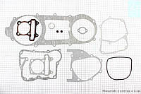 Прокладки двигателя 150cc-57,4мм, к-кт 11 деталей, длинный вариатор (310763)