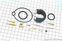 Ремонтный комплект карбюратора Honda AF34/35, 15 деталей+поплавок (336864)