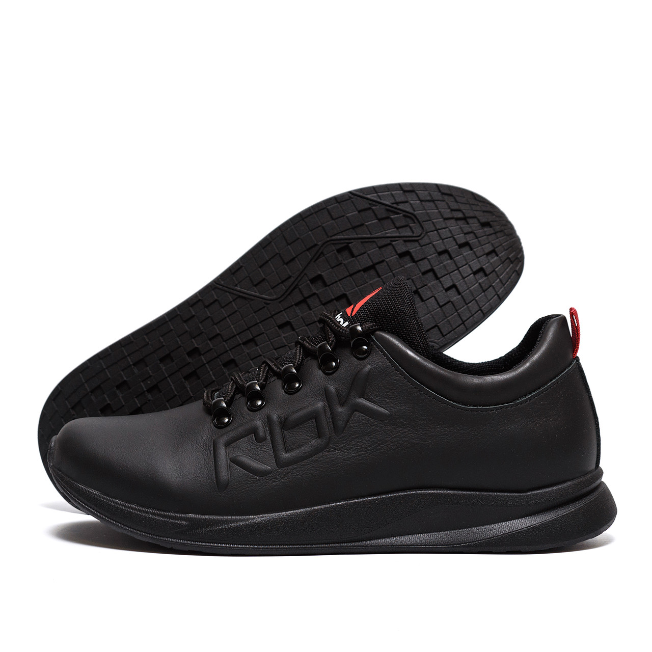 Чоловічі шкіряні кросівки Reebok Flex Black, фото 1