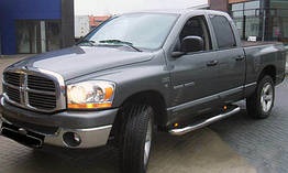 Бічні труби кутові для Dodge RAM Нержавіюча сталь (2 шт.)