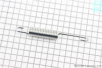 Пружина подножки боковой ( L124мм, D16мм, 18 витков) (328175)