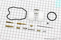 Ремонтный комплект карбюратора 125-150cc, 15 деталей+поплавок (508114)
