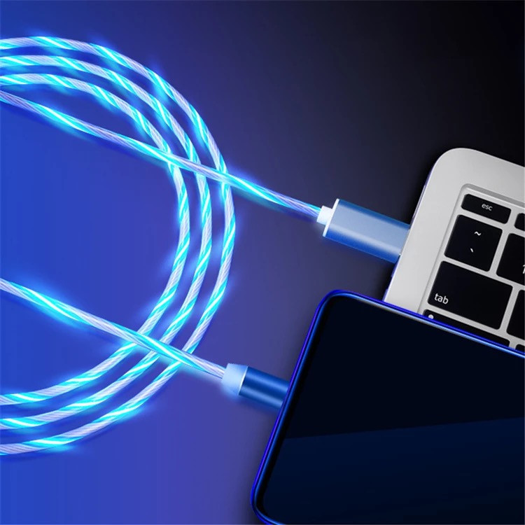 Кабель USB - Lightning светящийся 250шт 8602 - фото 9 - id-p1478965178