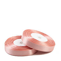 Стрічка атласна 1,2 см (23 м) світло-фрезова
