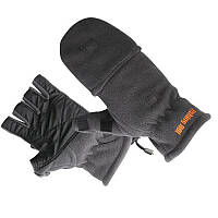 Перчатки варежки флисовые Fishing ROI Gray Fleece glover размер L