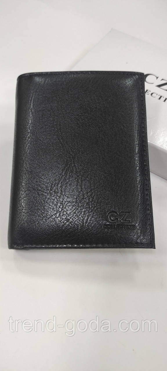 Гаманець портмоне чоловічий шкіряний гаманець чорний
