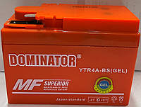АКБ YTR4A-BS широкая таблетка оранжевая 85x49x114 DOMINATOR