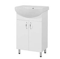 Тумба для ванної кімнати ЕКОНОМ 50 (ДСП) з умивальником ПРОКСІ 50