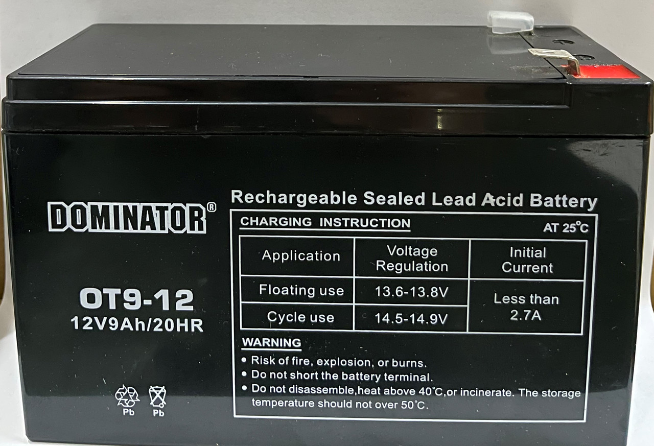 АКБ 12V9A електро-велосипед 151x65x95 DOMINATOR