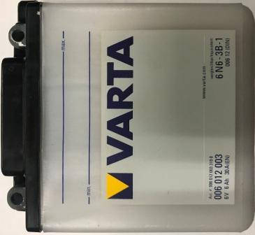 АКБ VARTA 6V6A (100x110x57) заливний, фото 1