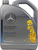 Оригинальное синтетическое масло Mercedes-Benz SAE 5W-40 5л MB 229.5 000989920213 (0009898301)