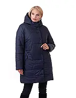 Женская зимняя куртка больших размеров 54, Синий