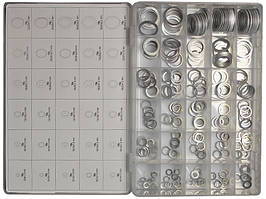 Набір алюмінієвих шайб Ø9-36 мм 300 шт., Yato YT-06865