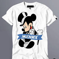 Мужская футболка с принтом "Микки Маус: Жених" Push IT