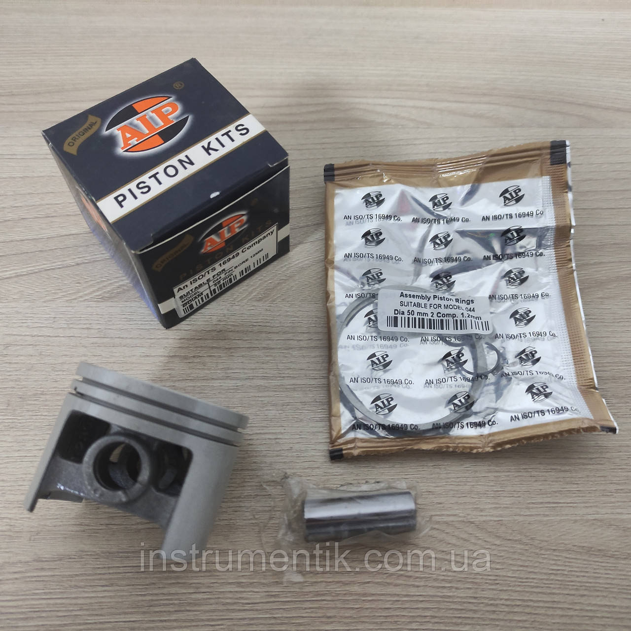 Поршень для бензопил ms 440 палець12 aip