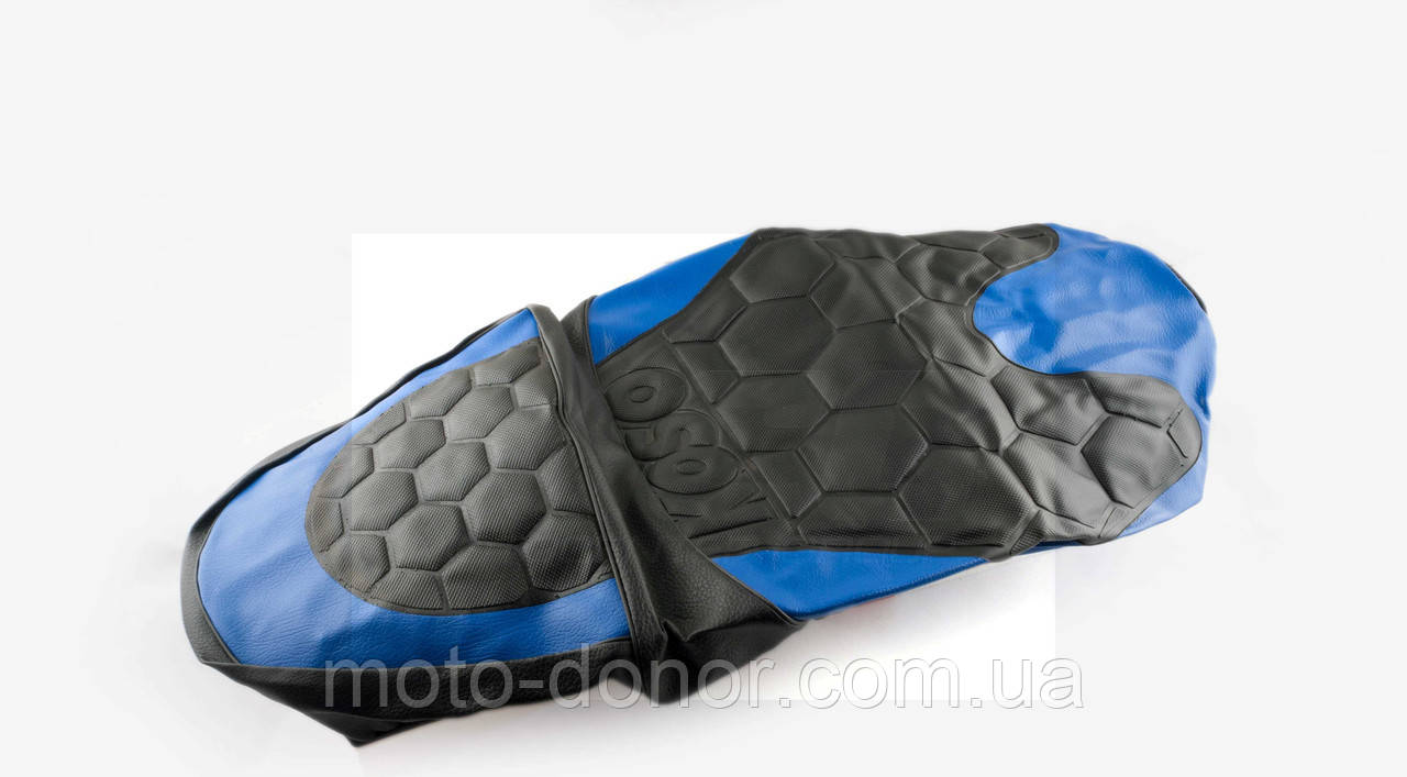 Чохол сидіння GRAND PRIX (чорно синій, KOSO) "SOFT SEAT"