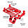 Металевий тримач для смартфона на кермо велосипеда / самоката GUB G-81, Червоний, фото 4