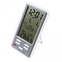 Термометр/гигрометр цифровой + часы, будильник, графический барометр DC-801