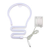 Настінний неоновий світильник нічник Лампочка жовтий, фото 3