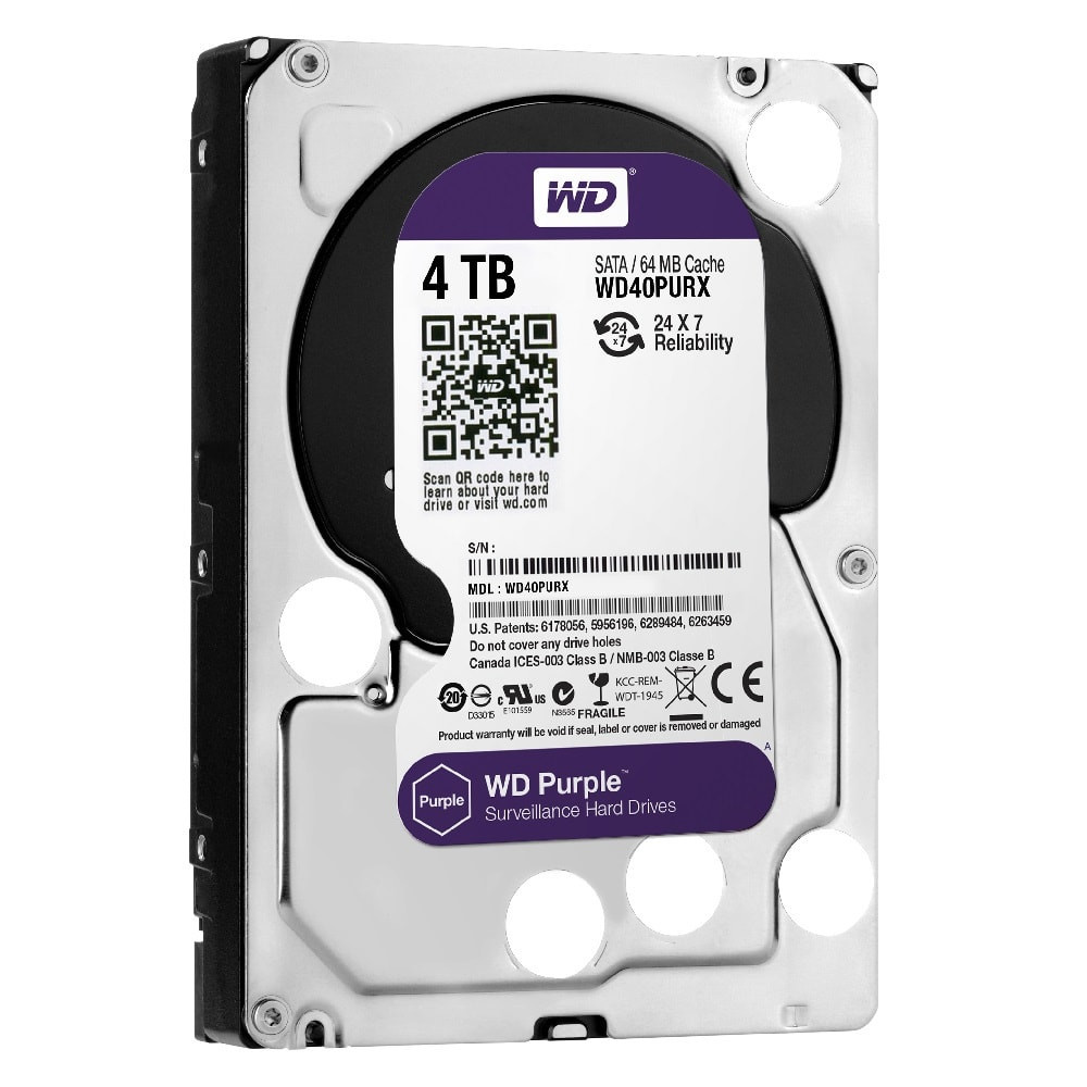 Жорсткий диск Western Digital 4000GB (WD40PURX) Purple, фото 1