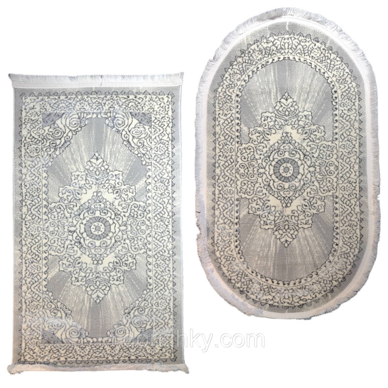 100х200 см. Ковер Art Carpet Paris 91 grey на пол овальной и прямоугольной формы.