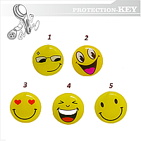 Самоклейка з кодом сумісна з Mifare 1K Smile Ø30