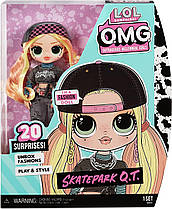 Лялька ЛОЛ ОМГ Леді Скейтер серія 5 Скейтпарк К'юті LOL Surprise OMG Skatepark Q.T. Fashion Doll 580423