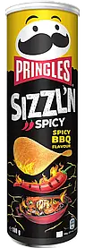 Чипси Pringles Sizzln Spicy BBQ 180 g