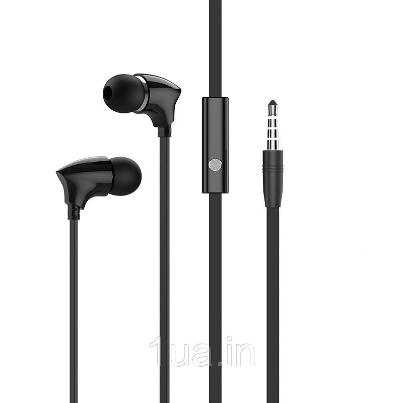 HF Borofone BM26 + мікрофон earphones black Гарантія 3 міс