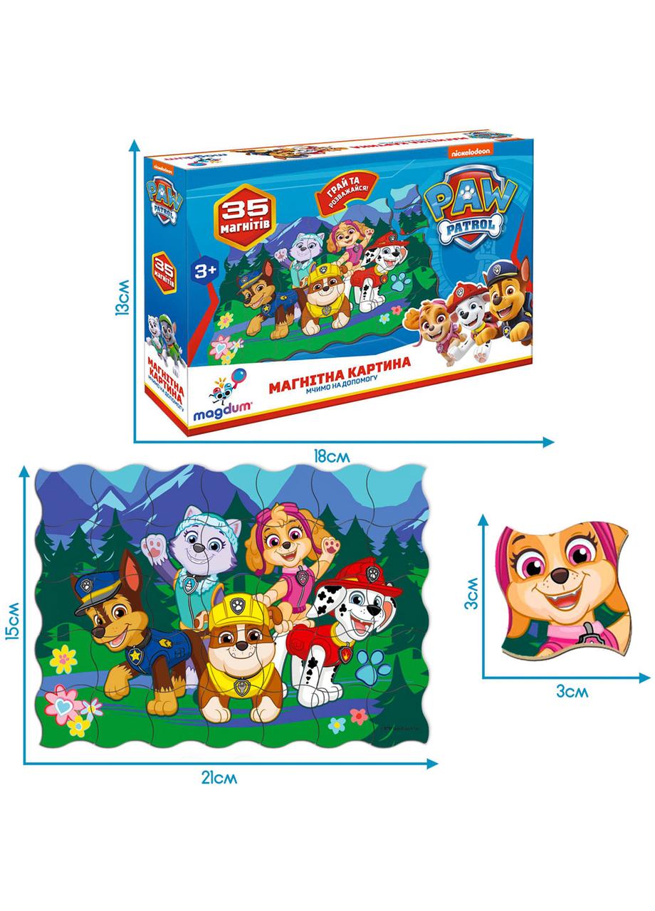 Набір магнітів Magdum, дитячі пазли, Мчим на допомогу, 35 магнітів, ML4034-33