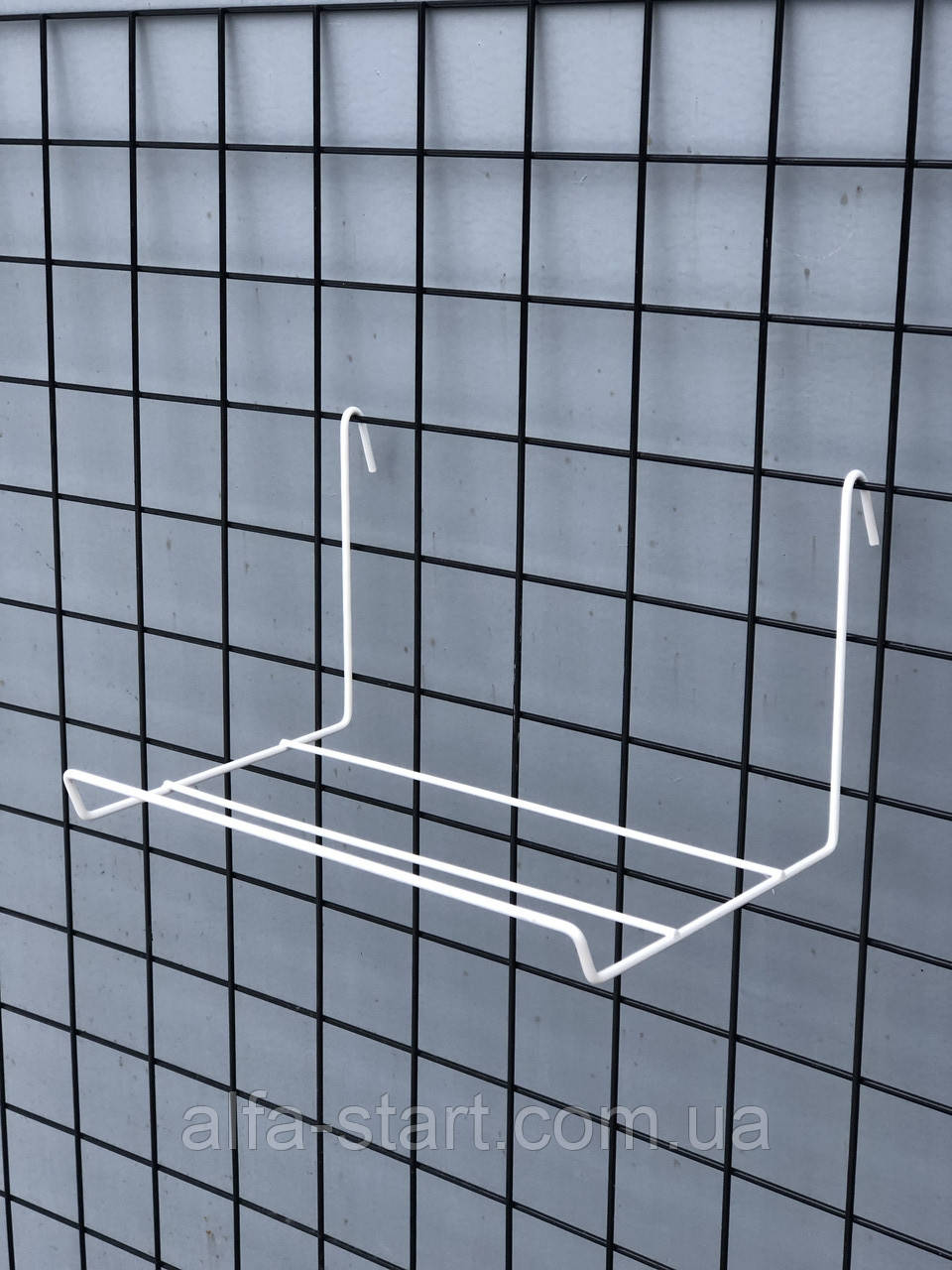Полиця-гачок 22/14 см для взуття на торгову сітку, фото 1