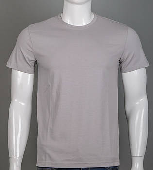 Футболка чоловіча Однотонна 2300м (Уп.4шт M-XXL), Світло-сірий