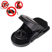 Мишоловка пластикова - пастка для мишей гризунів Чорна, проста мишоловка прищіпка 145мм | мышеловка