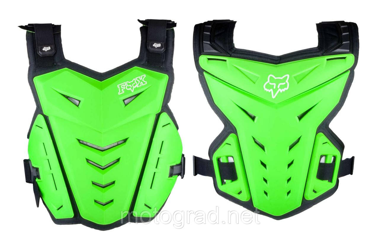 Панцир мотокросовий жилет FOX зелений черепаха, фото 1