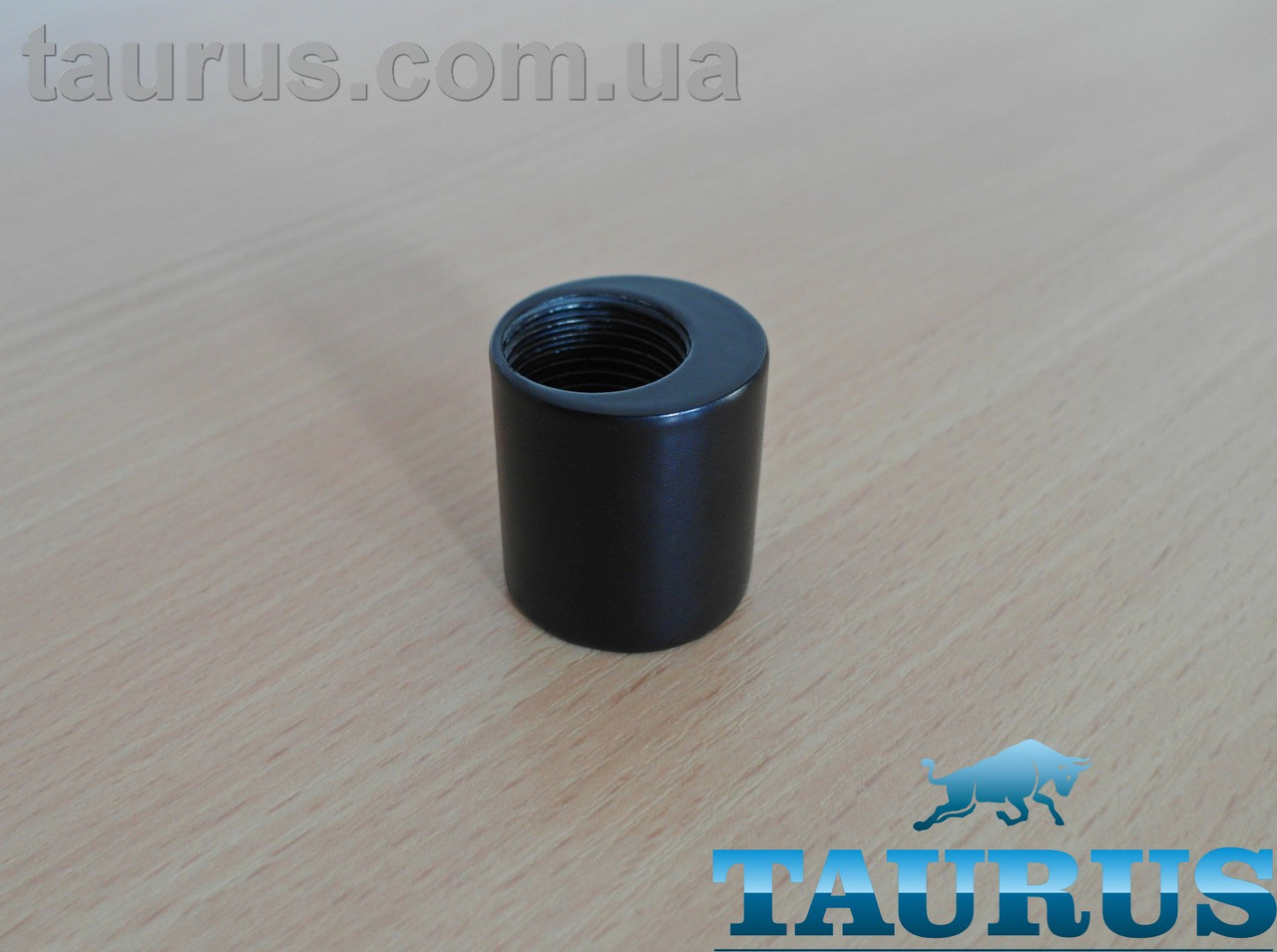 Чорний н/ж mini ексцентрик муфта ThermoPulse Black D30/6 для зміщення різьби 1/2" внутрішній до 6 мм. Бочонок