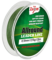 Универсальный плетеный поводочный материал Allround Leader Line, 0,22mm, 11,20kg, 20m серый