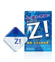 Японские капли для глаз от усталости Rohto Z! Eye Drops, 12 ml.