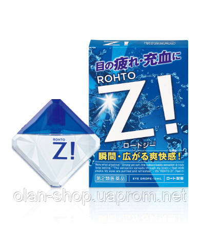 Японські краплі для очей від втоми Rohto Z! Eye Drops, 12 ml.