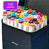 Професійні двосторонні маркери Touch Sketch 48 кольорів, спиртові фломастери для малювання скетчів, фото 2
