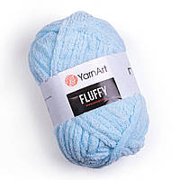 Yarnart FLUFFY (Флаффи) № 719 голубой (Пряжа, нитки для вязания)