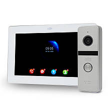 Комплект Wi-Fi відеодомофона 7" ATIS AD-770FHD/T-White з підтримкою Tuya Smart + AT-400HD Silver