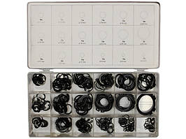 Набір зовнішніх і внутрішніх пружинних стопорних кілець 6-32 мм,225 шт Yato YT-06882