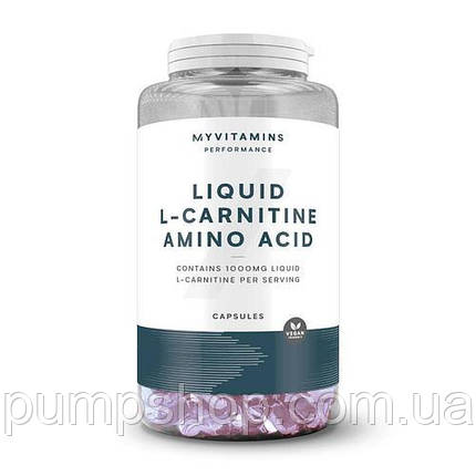 (уцінка термін по 7.24) Л-карнітин рідкий в капсулах MyProtein Liquid L-carnitine Amino Acid 90 капс., фото 1