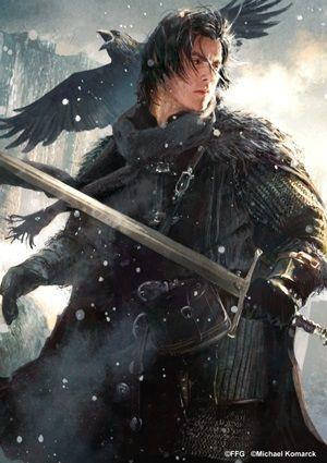 Протекторы Fantasy Flight 63.5*88 Jon Snow Art Sleeves, фото 2