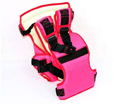 Рюкзак-кенгуру для дівчаток з 2 позиціями витримує до 18 кг з поліестеру та бавовни Рожевий №12 - 1296