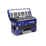 Акордеон + чохол + ремені Bravo III 80 Hohner(А-1644) Dark Blue, фото 4