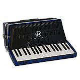 Акордеон + чохол + ремені Bravo III 80 Hohner(А-1644) Dark Blue, фото 4