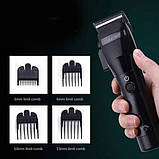 Машинка для стриження акумуляторна VGR V-011 10 Вт 4 насадки, фото 5