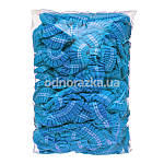 Одноразові шапочки на подвійній гумці, блакитні, 100 шт